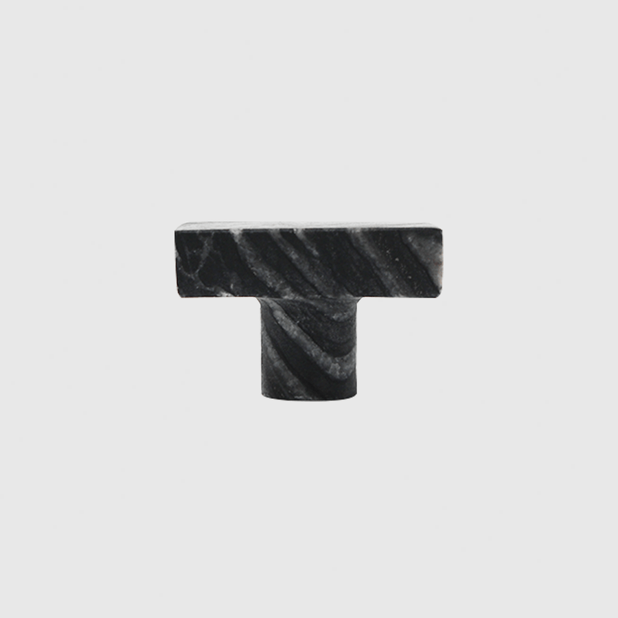Silver Wave Marble Rectangular Cabinet Knob - Zephra - Cabinet HandleST-RCK-SWM