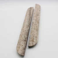 Silver Travertine Stone Cabinet Pull Handle 500mm (Pair)