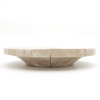 Travertine Circular Cabinet Pull 160mm - Zephra - Cabinet HandleST - CCP - 160 - TV