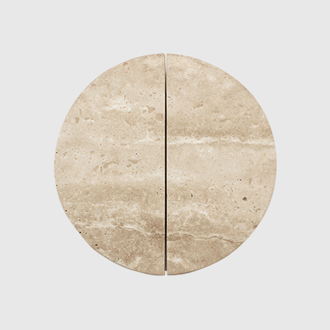 Travertine Circular Cabinet Pull 160mm - Zephra - Cabinet HandleST - CCP - 160 - TV