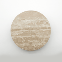 Travertine Circular Entry Pull 200mm - Zephra - Door PullST - CEP - 200 - TV