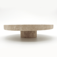 Travertine Circular Entry Pull 200mm - Zephra - Door PullST - CEP - 200 - TV