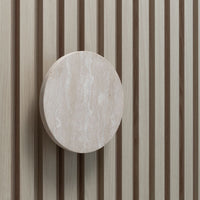 Travertine Circular Front Door Entry Pull 200mm - Zephra - Door PullST - CEP - 200 - TV