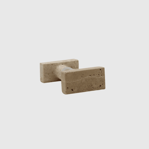 Travertine Stone Rectangular Shower Screen Knob
