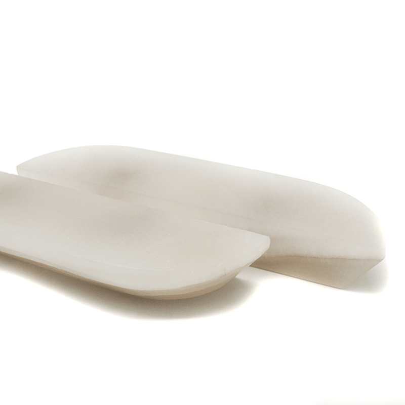 White Onyx Cabinet Pull Handle 160mm (Pair) detail