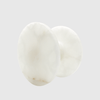 White Onyx Circular Front Door Pull Handle 200mm (Pair)