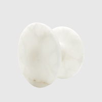 White Onyx Circular Entry Pull 200mm - Zephra - Door PullST - CEP - 200 - WO