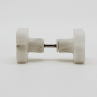 White Onyx Clover Shower Screen Knob - Zephra - SHOWER SCREEN KNOBSST-SCCL-WO