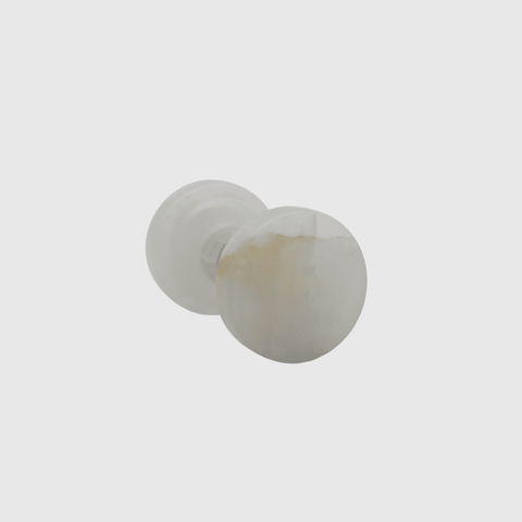 White Onyx Round Shower Screen Knob