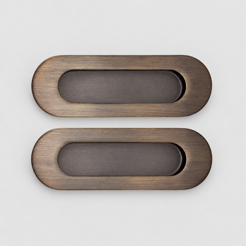 Aged Bronze Passage Cavity Slider detail