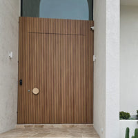 Travertine Stone Circular Front Door Pull Handle 200mm (Pair)
