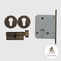 Aged Bronze Mortice Lock - Zephra - Mortice LockML-AB