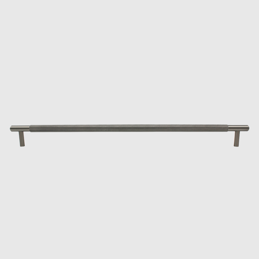 Knurled Brushed Nickel Stainless Steel Cabinet Pull Handle 500mm