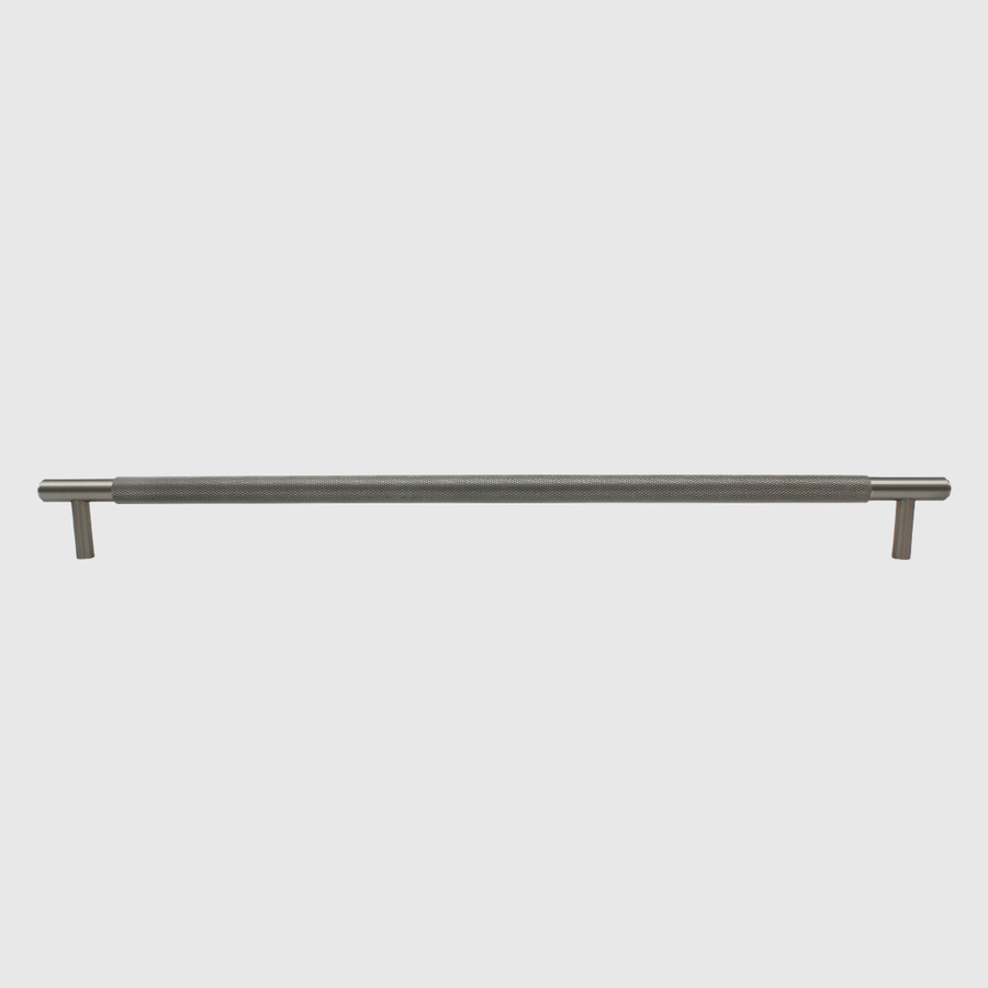 Knurled Brushed Nickel Stainless Steel Cabinet Pull Handle 500mm