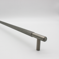 Knurled Brushed Nickel Stainless Steel Cabinet Pull Handle 500mm