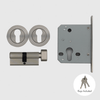 Brushed Nickel Mortice Lock