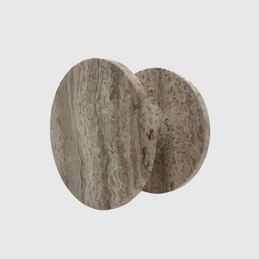 Gunmetal Lock & Silver Travertine Entry Door Package - Zephra - PKENTRY-GM-STV