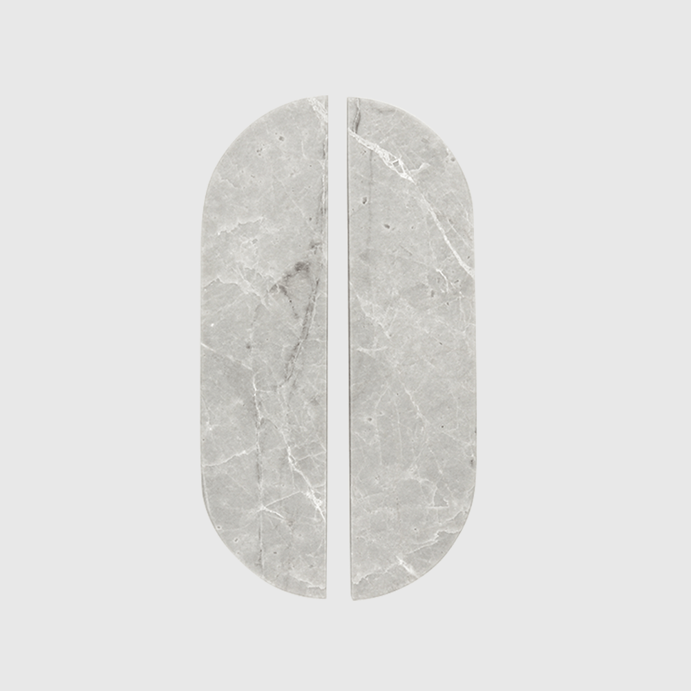 Hermes Grey Marble Cabinet Pull 160mm - Zephra - Cabinet HandleST - CP - 160 - HGM
