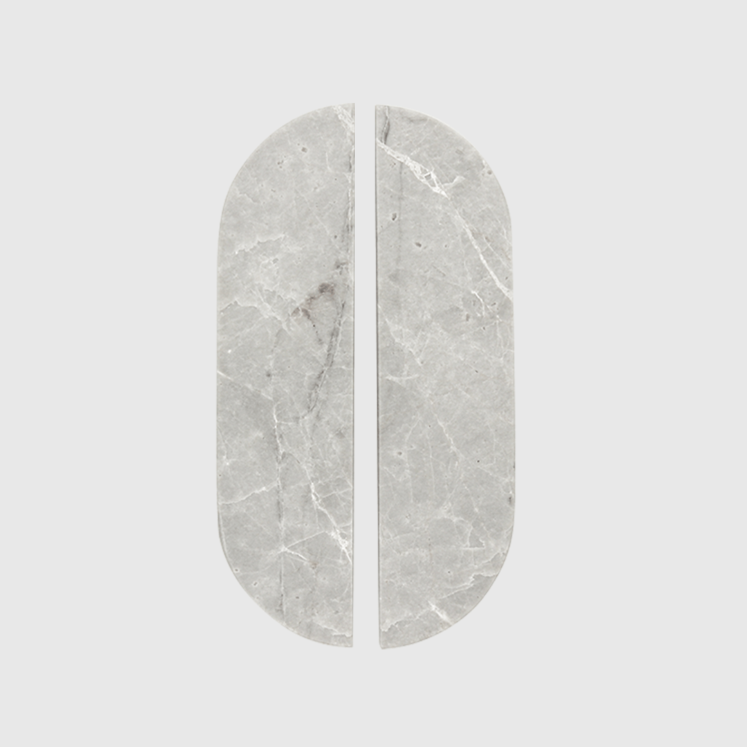 Hermes Grey Marble Cabinet Pull 160mm - Zephra - Cabinet HandleST - CP - 160 - HGM