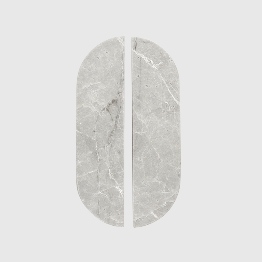 Hermes Grey Marble Cabinet Pull 160mm - Zephra - Cabinet HandleST - CP - 160 - HGM