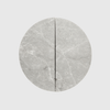 Hermes Grey Marble Circular Cabinet Pull Handle 160mm (Pair)