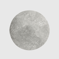 Hermes Grey Marble Circular Entry Pull 200mm - Zephra - Door PullST - CEP - 200 - HGM