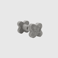 Hermes Grey Marble Clover Shower Screen Knob - Zephra - SHOWER SCREEN KNOBSST-SCCL-HGM