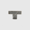 Hermes Grey Marble Rectangular Cabinet Knob