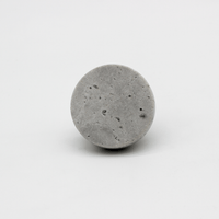 Hermes Grey Marble Round Cabinet Knob - Zephra - Cabinet HandleST-RNDCK-HGM