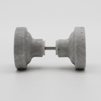 Hermes Grey Marble Round Shower Screen Knob - Zephra - SHOWER SCREEN KNOBSST-SCRND-HGM