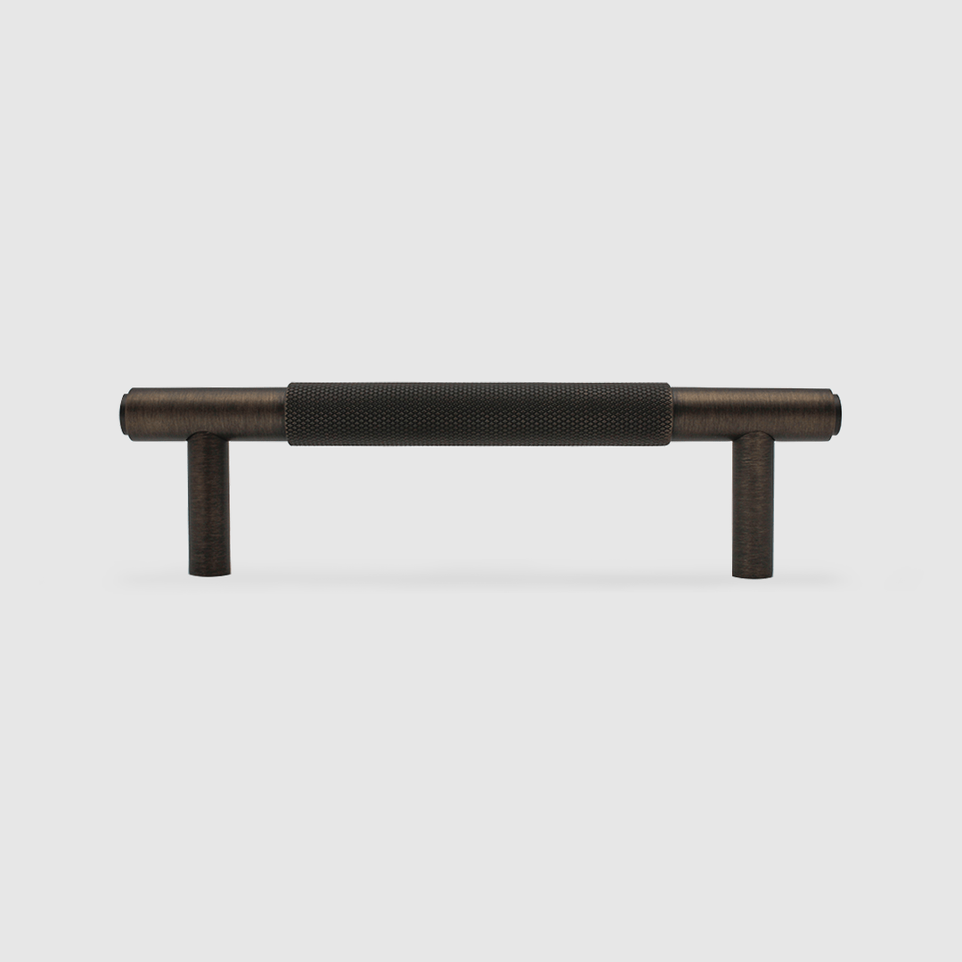 Knurled Aged Bronze Cabinet Handle - 170mm - Zephra - Small Cabinet HandleKN - CP - 165 - AB