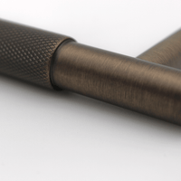 Knurled Aged Bronze Cabinet Handle - 270mm - Zephra - Large Cabinet HandleKN - CP - 270 - AB