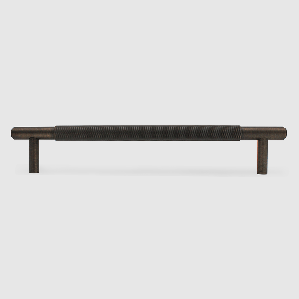 Knurled Aged Bronze Cabinet Handle - 270mm - Zephra - Large Cabinet HandleKN - CP - 270 - AB