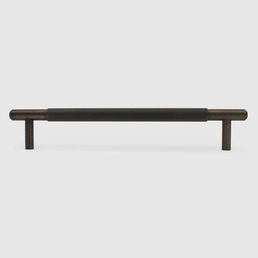 Knurled Aged Bronze Cabinet Handle - 270mm - Zephra - Large Cabinet HandleKN - CP - 270 - AB