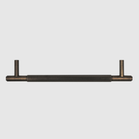 Knurled Aged Bronze Cabinet Handle - 270mm - Zephra - Large Cabinet HandleKN - CP - 270 - AB