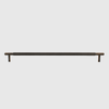 Knurled Aged Bronze Stainless Steel Cabinet Pull Handle 500mm