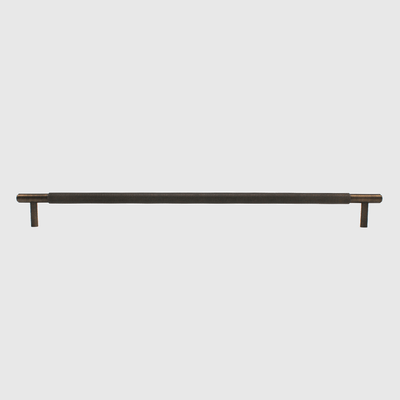Knurled Aged Bronze Stainless Steel Cabinet Pull Handle 500mm