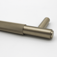 Knurled Brushed Gold Cabinet Handle - 270mm - Zephra - Large Cabinet HandleKN - CP - 270 - BG