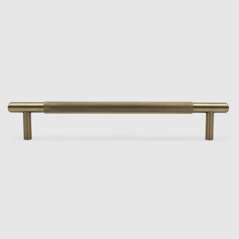 Knurled Brushed Gold Stainless Steel Cabinet Pull Handle 270mm