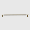 Knurled Brushed Gold Stainless Steel Cabinet Pull Handle 500mm