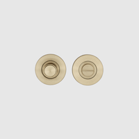 Knurled Brushed Gold Privacy Lock - Zephra - Privacy LockKN - PL - BG