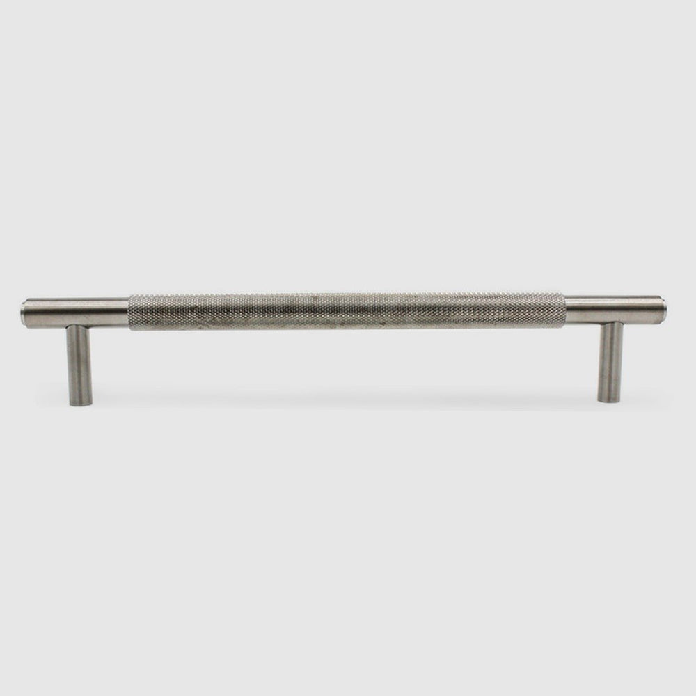 Knurled Brushed Nickel Cabinet Handle - 270mm - Zephra - Large Cabinet HandleKN - CP - 270 - BN