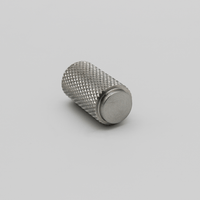 Knurled Brushed Nickel Cabinet Knob - Zephra - Cabinet KnobKN - CP - BN