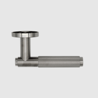 Knurled Brushed Nickel Door Handle - Zephra - Door HandleKN - DH - BN