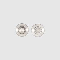 Knurled Brushed Nickel Privacy Lock - Zephra - Privacy LockKN - PL - BN