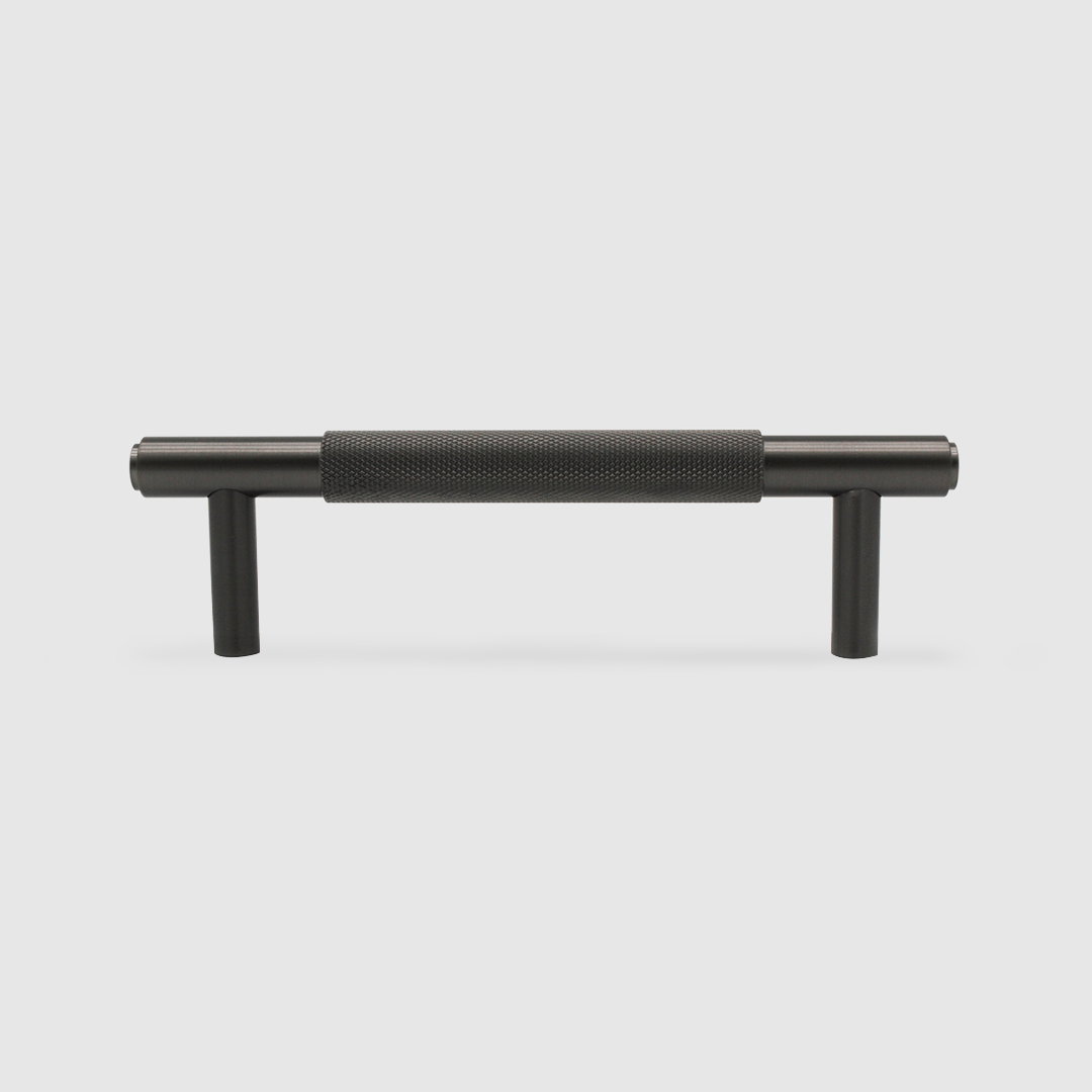 Knurled Gunmetal Cabinet Handle - 170mm - Zephra - Small Cabinet HandleKN - CP - 165 - GM