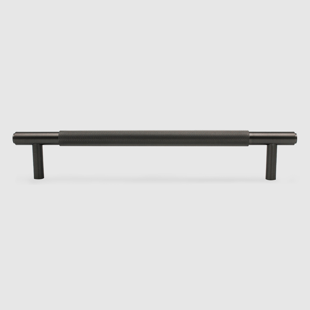 Knurled Gunmetal Cabinet Handle - 270mm - Zephra - Large Cabinet HandleKN - CP - 270 - GM