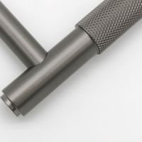 Knurled Gunmetal Cabinet Handle - 270mm - Zephra - Large Cabinet HandleKN - CP - 270 - GM