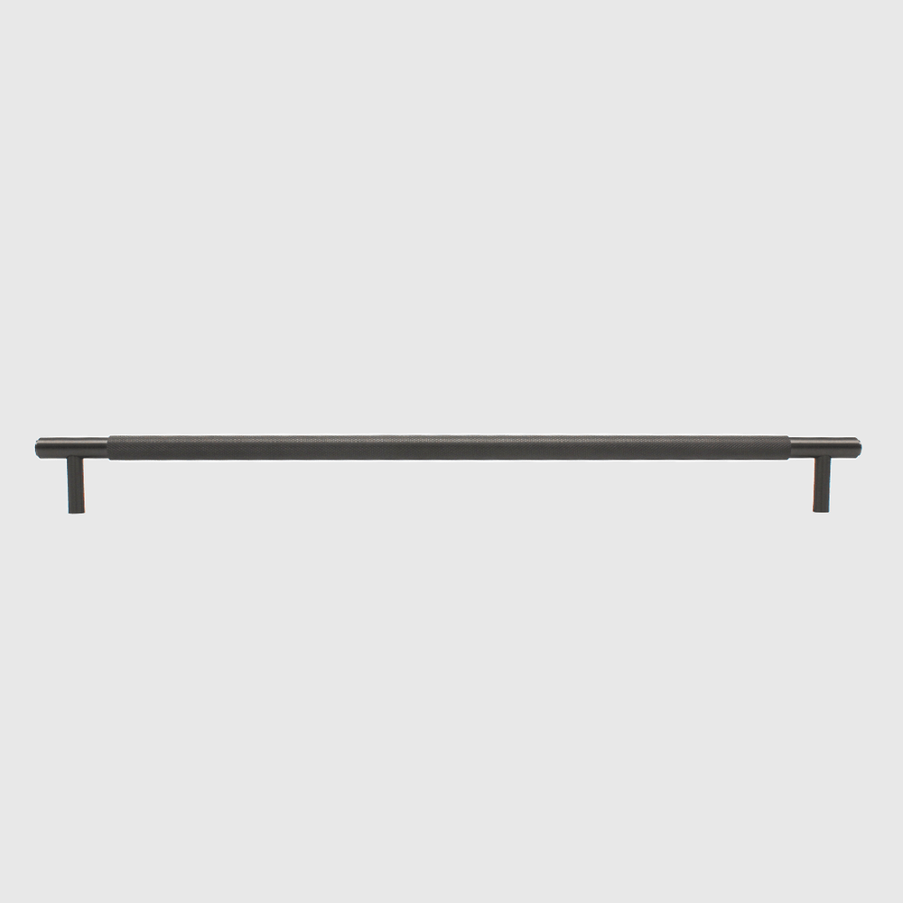 Knurled Gunmetal Cabinet Pull - 500mm - Zephra - Cabinet HandleKN-CP-500-GM