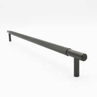 Knurled Gunmetal Cabinet Pull - 500mm - Zephra - Cabinet HandleKN-CP-500-GM